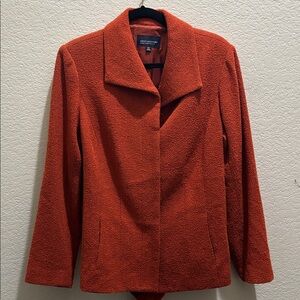 Jones New York Rust Textured Blazer